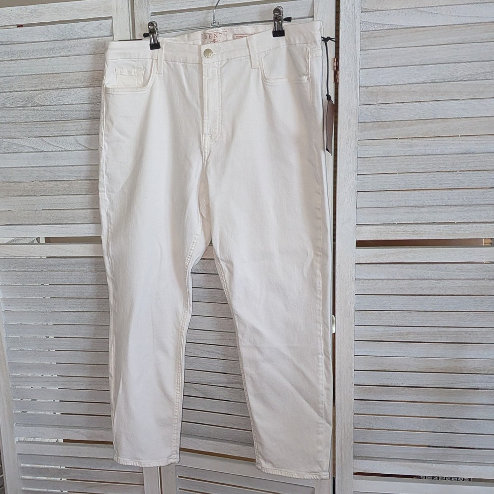 Jen7 by 7 For All Mankind Womens Cropped‎ Skinny Jeans White Sculpting Panel 16